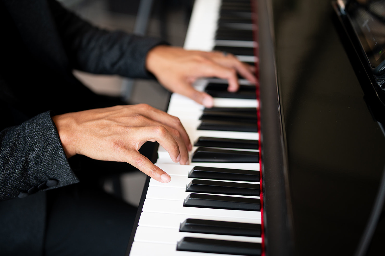 Jerel Crockett at the piano